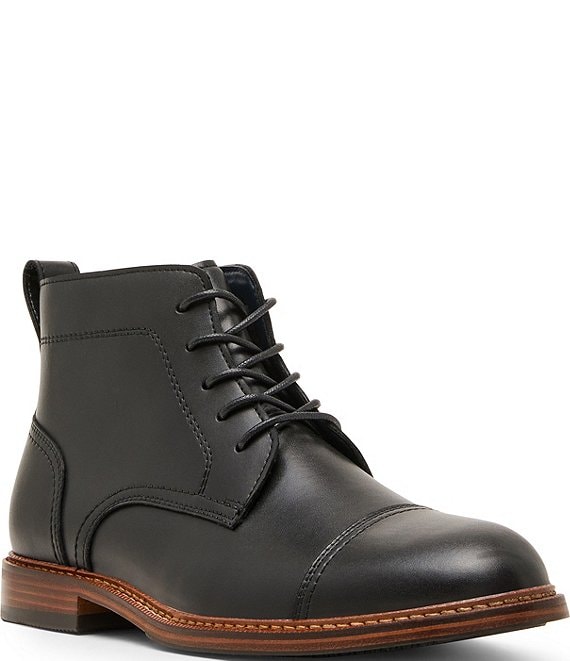 Steve Madden Men's Ebner Leather Cap Toe Boots