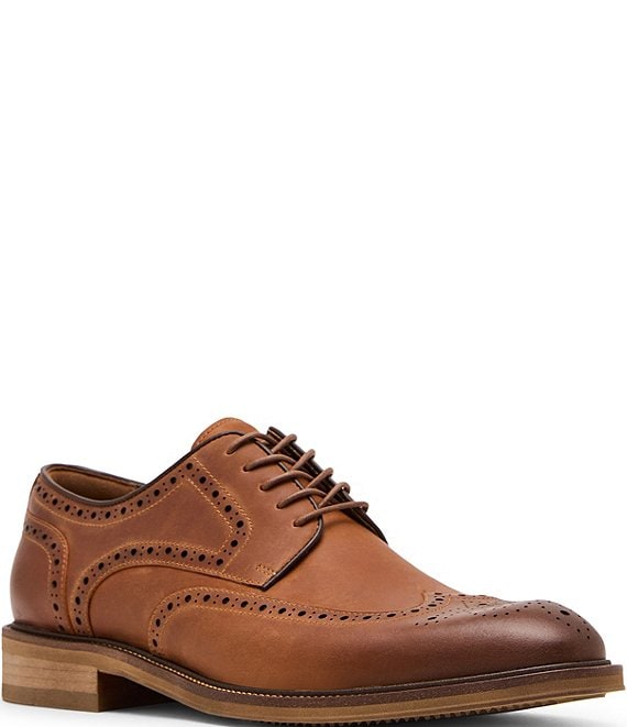 Steve Madden Men's Eckley Wingtip Leather Oxfords
