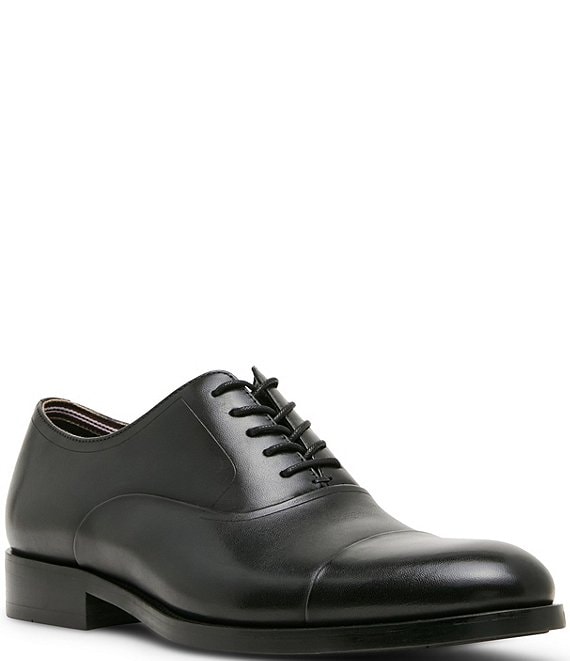 Steve Madden Men's Hallifax Leather Cap Toe Dress Oxfords
