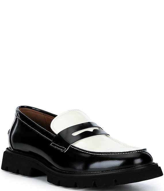 Steve Madden Men's Nomadd Color Block Leather Lug Loafers
