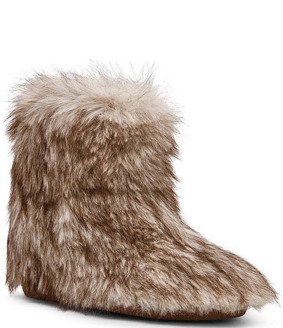 Steve Madden Misty Faux Fur Wedge Booties