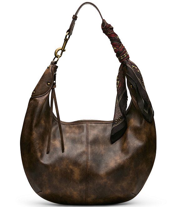 Steve Madden Olga Distressed Slouchy Hobo Shoulder Bag