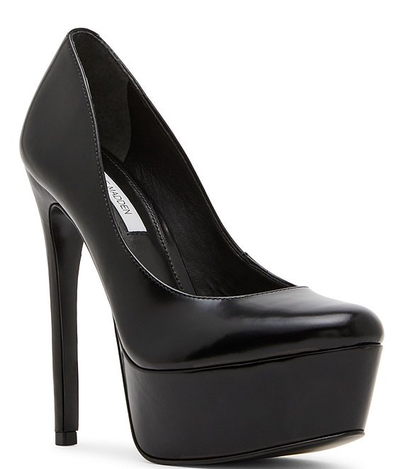 Steve Madden Silene Leather Stiletto Platform Pumps