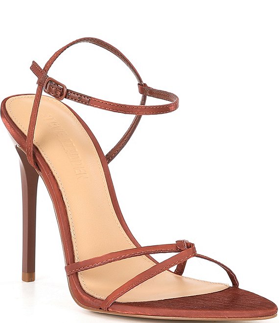 Steve Madden Stellina Satin Strappy Point Toe Dress Sandals | Dillard's