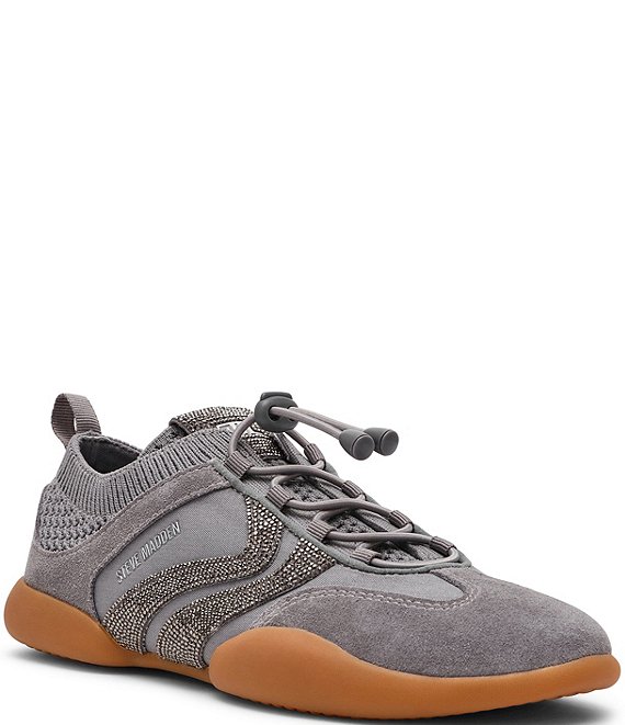 Steve Madden Women's Reboot Rhinestone Low Top Sneakers