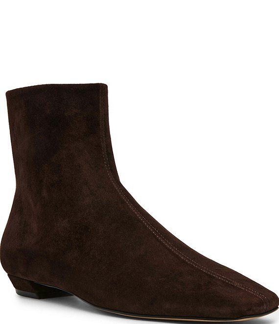 Steve Madden Zami Suede Square Toe Ankle Booties