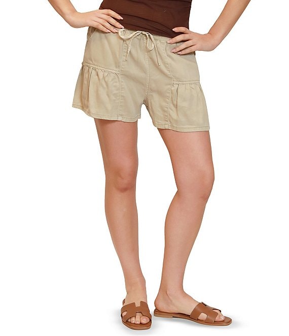 Stevie By Steve Madden Drawstring Tiered Shorts