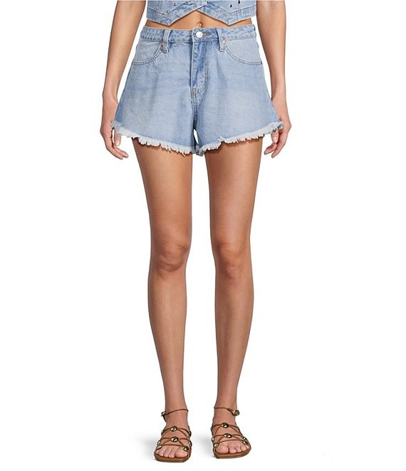 Stevie Jeans Flutter High Rise Shorts
