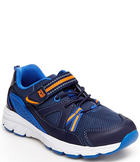 Color:Navy/Orange - Image 1 - Boys' Made 2 Play Journey Sneakers (Youth)