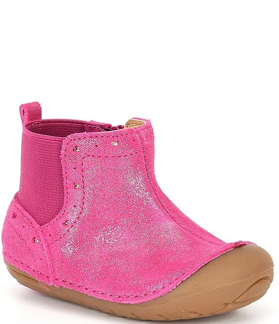 Stride Rite Girls Agnes 2.0 Soft Motion Leather Booties Infant