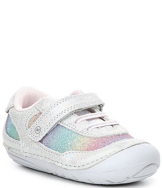 Color:White/Rainbow - Image 1 - Girls' Jazzy SM Sneakers (Infant)