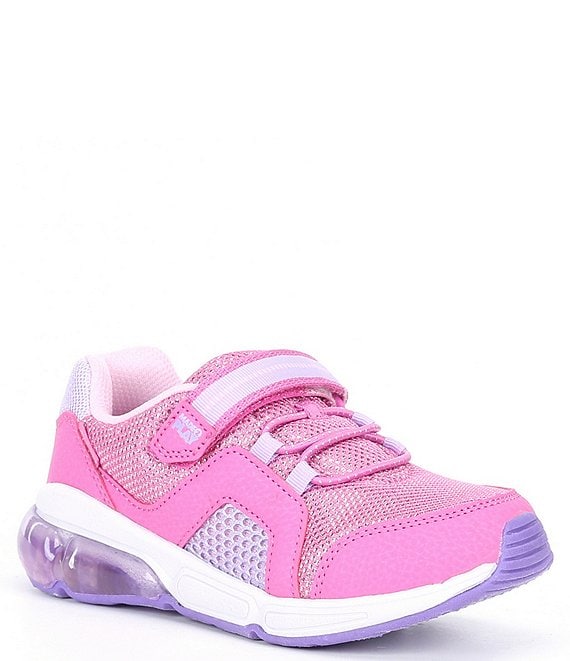 Color:Pink - Image 1 - Girls' Lumi Bounce Made2Play Washable Light-Up Sneakers (Youth)