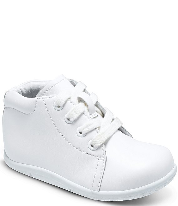 Color:White - Image 1 - Kids' SRT Elliot Leather Walker Shoes (Infant)