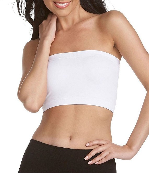 Color:White - Image 1 - Seamless Bandeau Top