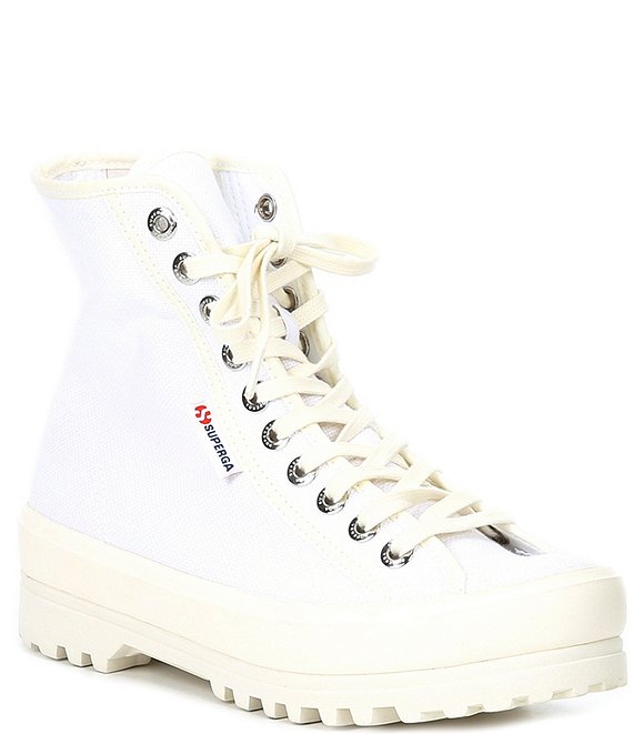 Color:White - Image 1 - x Emily Ratajkowski 2636 Alpina Lugged High Top Sneakers