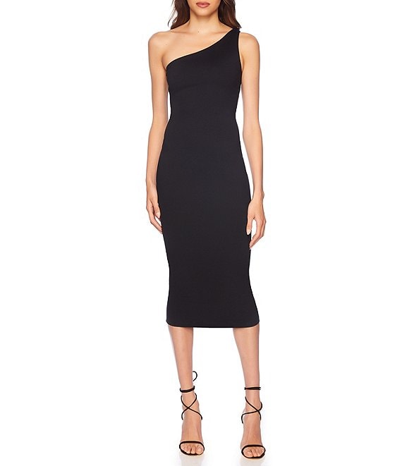 Susana Monaco One Shoulder Neck Sleeveless Bodycon Midi Dress | Dillard's