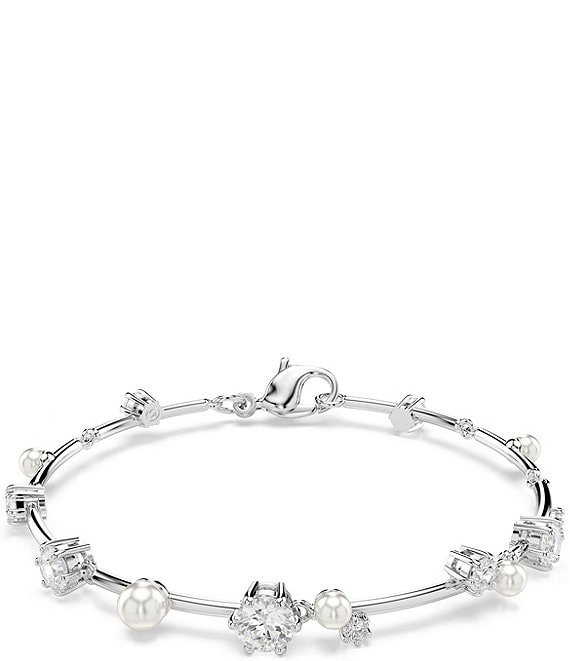 Swarovski Constella Crystal Pearl Tennis Line Bracelet