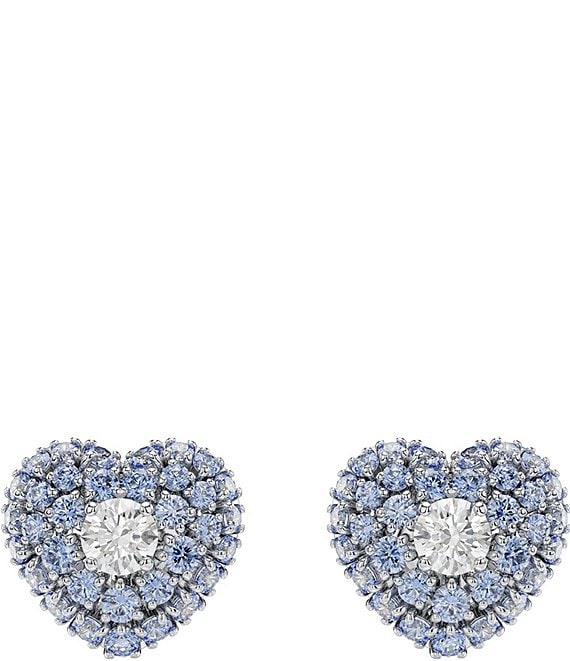925 silver earrings, heart-shaped Swarovski crystal in yellow colour |  Jewelry Eshop