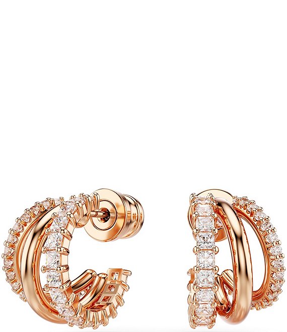 Swarovski Hyperbola Crystal Hoop Earrings | Dillard's