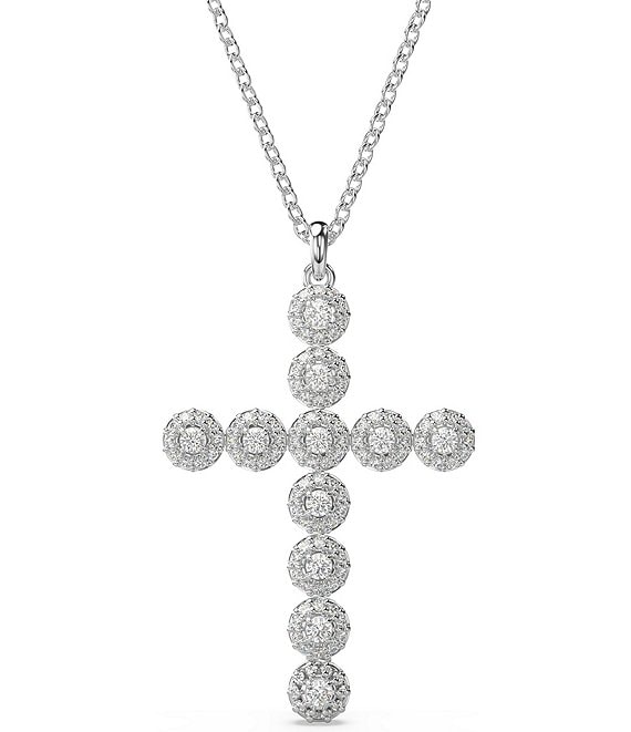 Crystal Cross Heaven Ladder Pendant Rhinestones Necklace - Temu