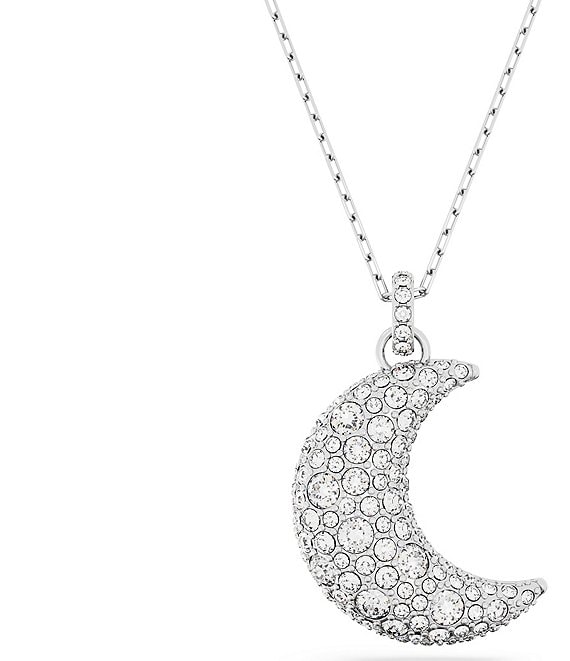Crescent Moon-Shape Crystal Necklace – All Things Organic