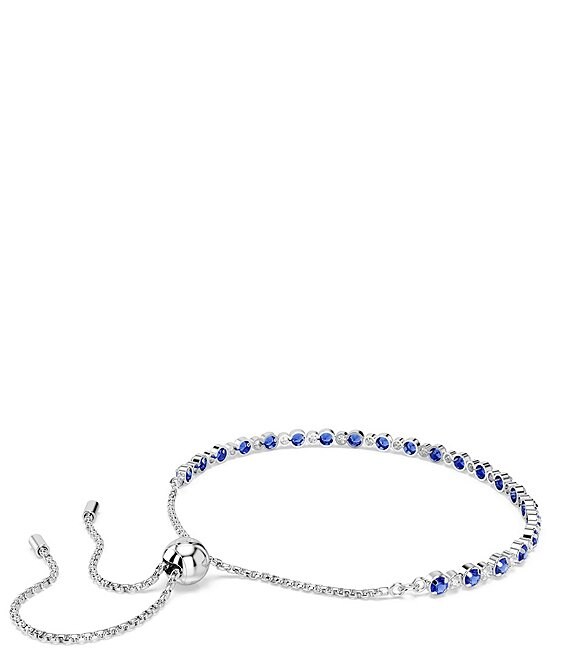 Swarovski Matrix Blue Mixed Cut Adjustable Bracelet | Dillard's