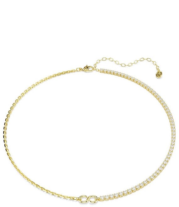 Swarovski Matrix CZ Chain Collar Necklace