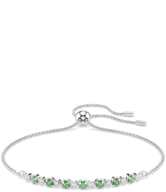 Swarovski Matrix Round Cut CZ Adjustable Bracelet