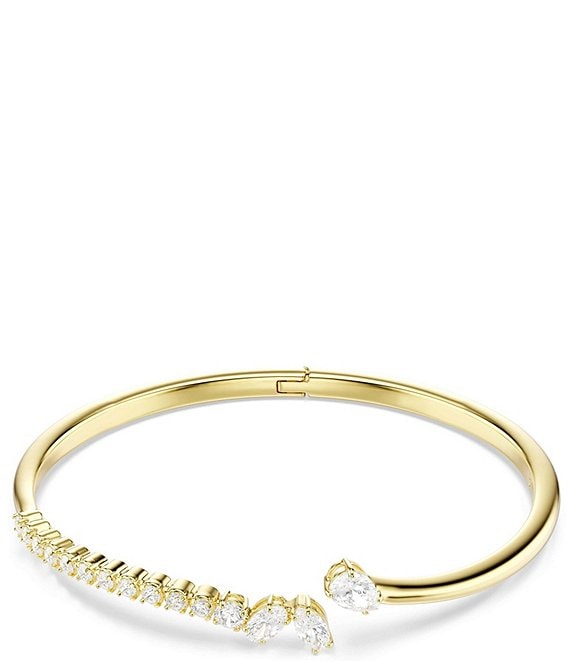 Swarovski Mesmera Mixed Cut CZ Open Bangle Bracelet
