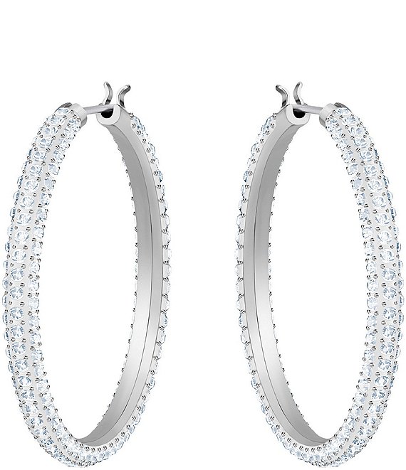 Gold Rolling Stone Hoop Earrings - Annika Inez | Assembly New York