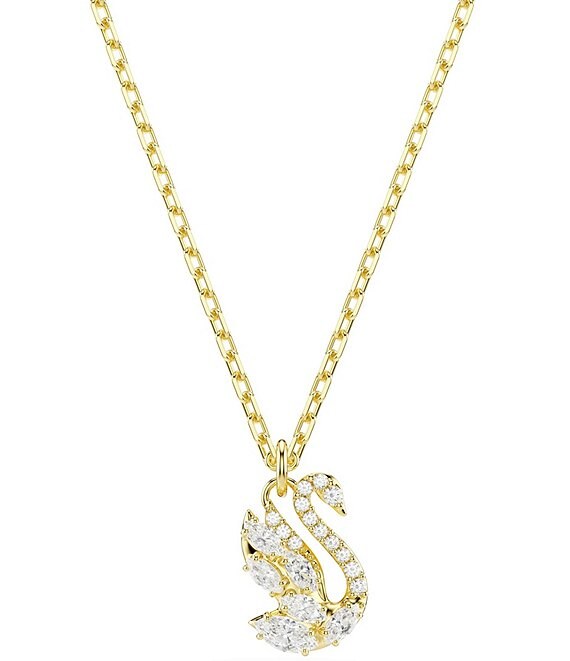Swarovski Swan Mixed Cut Short Pendant Necklace