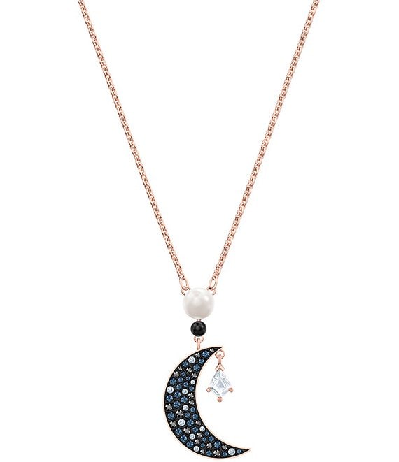 Genuine Swarovski Symbolic Blue Moon Crystal Necklace Pendant Women 5489534  | eBay