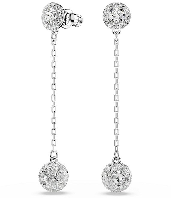 Swarovski Una Angelic Drop Earrings, Silver - Image 1