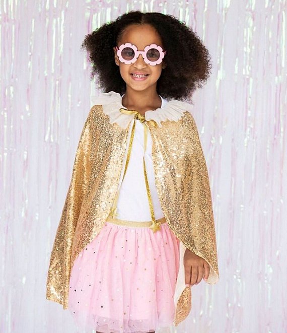 Sweet Wink Gold Sequin Dress-Up Cape | Dillard's