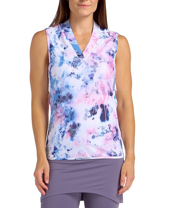 Color:Watercolor Print - Image 1 - Watercolor Collection Watercolor Print Kimberly Tank Top