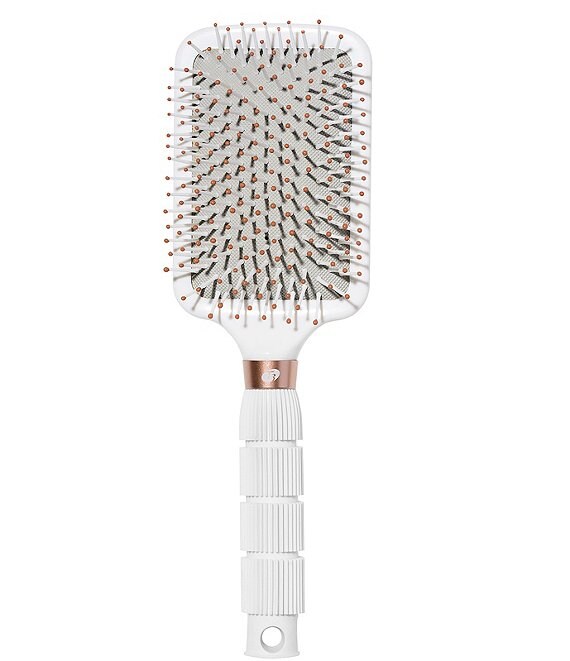 T3 Smooth Paddle Brush with Heat Resistant Bristles for Gentle