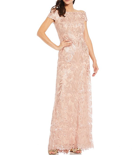 Tadashi shoji blush clearance dress