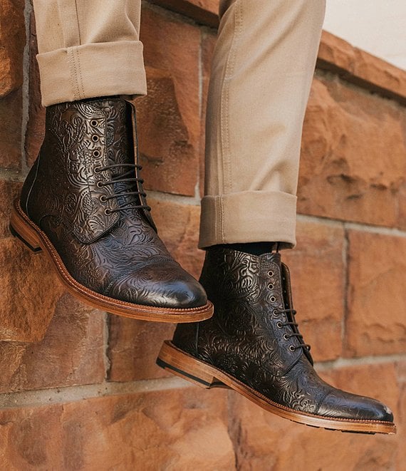 Taft Rome Boot in cream/tan Floral 12 mens Amazon.com | TAFT The Rome Boot in Marron Viejo | Oxford & Derby main image 3