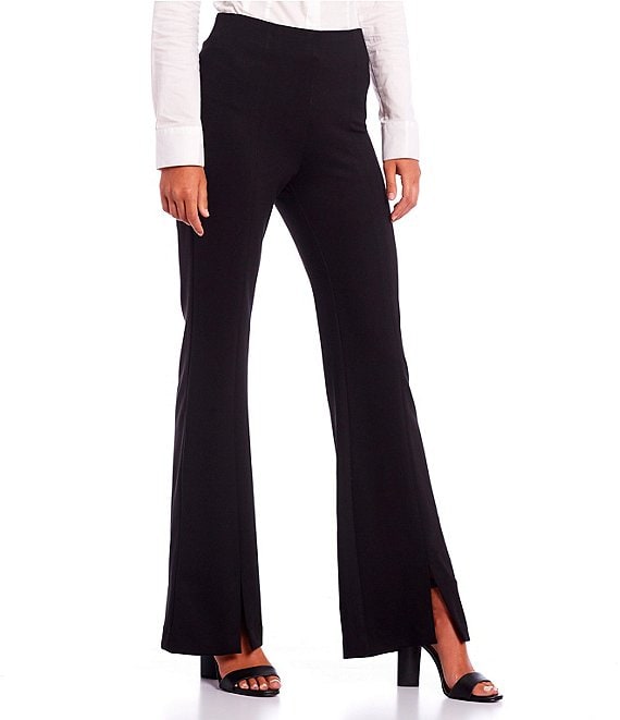 Takara Mid Rise Front-Slit Flare Pants | Dillard's