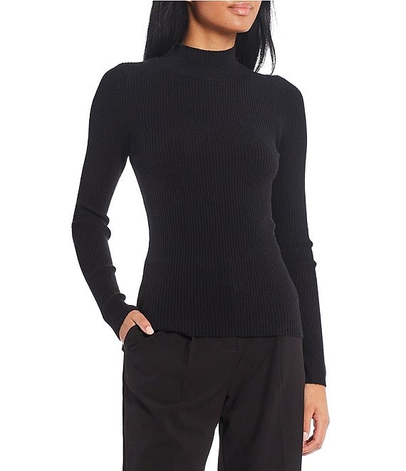 Takara Ribbed Long Sleeve Turtleneck Sweater | Dillard's