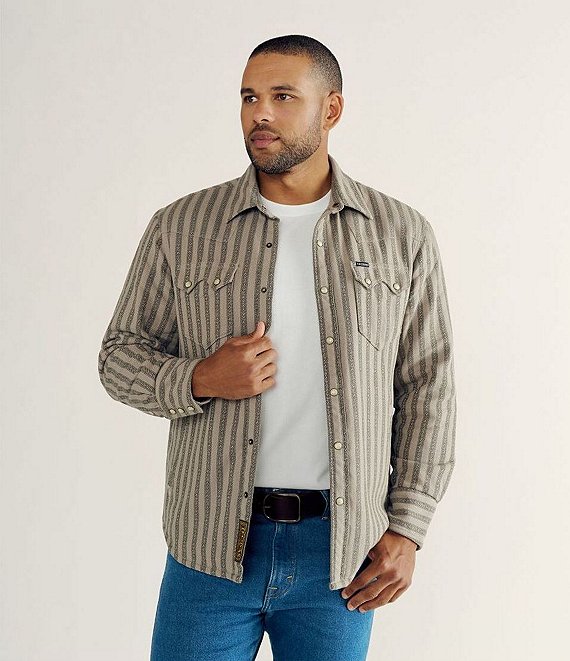 Men's Sawtooth Pearl Snap Shacket | Dillard's