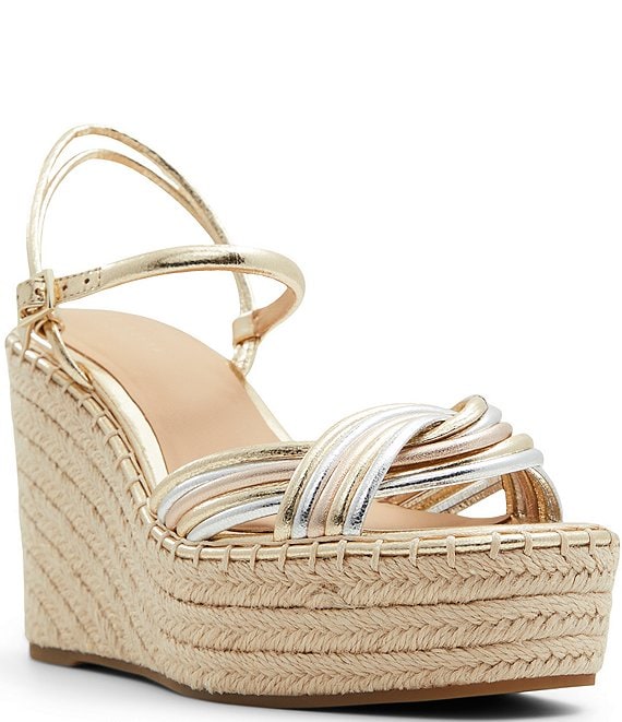 Ted Baker London Amalia Leather Espadrille Platform Wedge Sandals ...