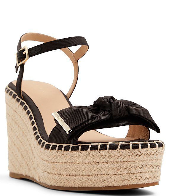 Ted Baker London Gia Canvas Bow Espadrille Wedge Sandals | Dillard's