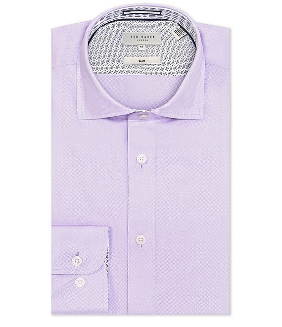 Ted Baker London Stretch Slim Fit Spread Collar Solid Dobby Dress Shirt ...