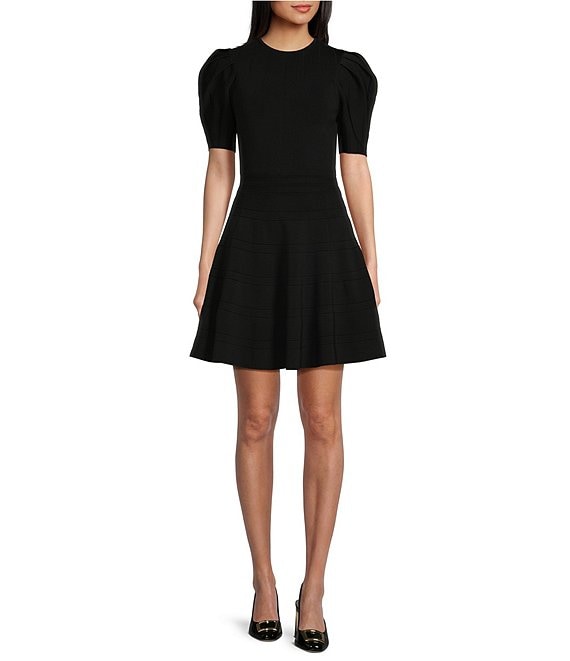 Ted Baker Crew Neck Mini Dress - Black Dresses, Clothing - W3B77701 | The  RealReal