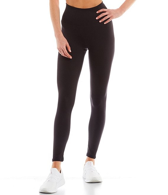 Color:Jet Black - Image 1 - High Waisted Pull-On TLC Ankle Coordinating Leggings