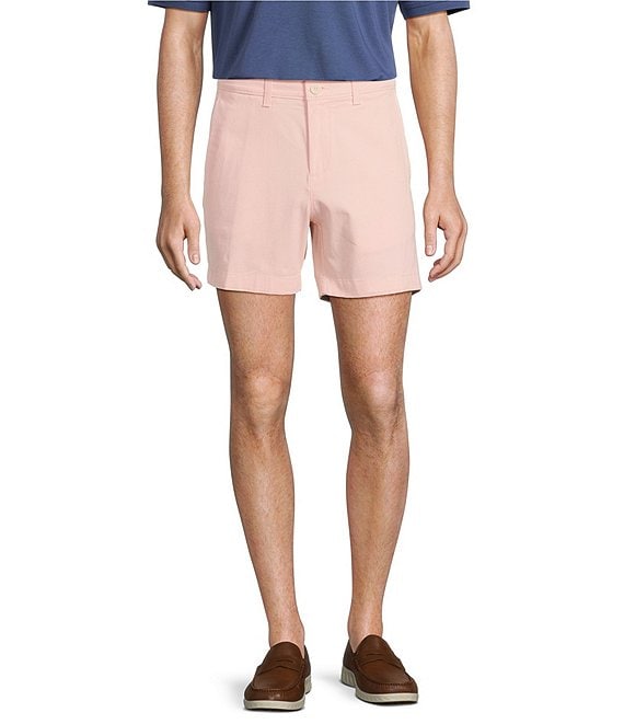 Roundtree & Yorke The Cloud Short 5#double; Straight Fit Flat Front Stretch Washed Chino Shorts