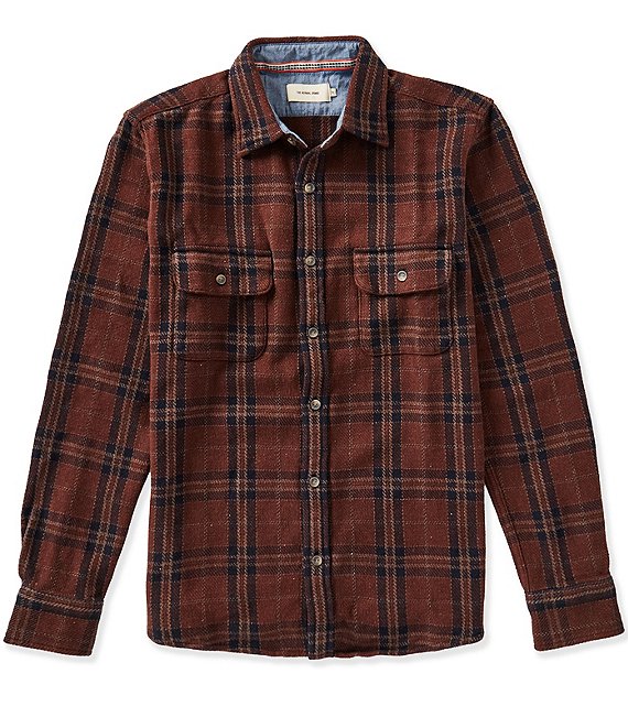 The Normal Brand Large Plaid Mountain Textured Overshirt