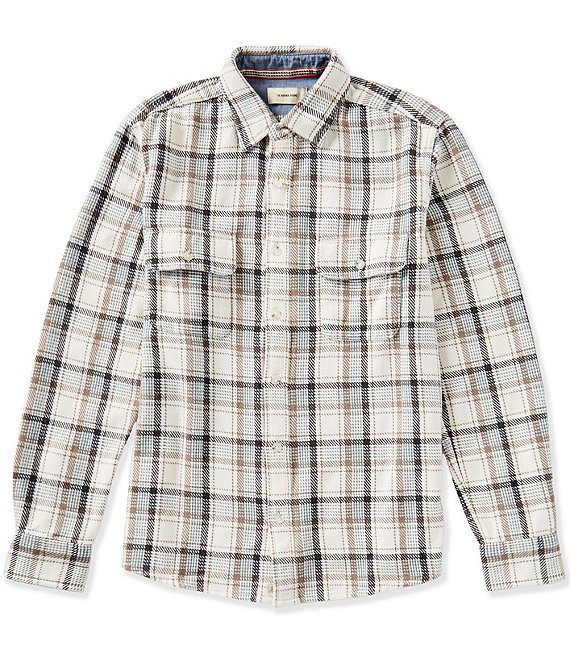 The Normal Brand Multi-Color Plaid Mountain Textured Overshirt