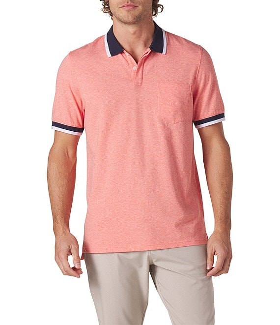 The Normal Brand Puremeso Tipped Short-Sleeve Polo Shirt | Dillard's